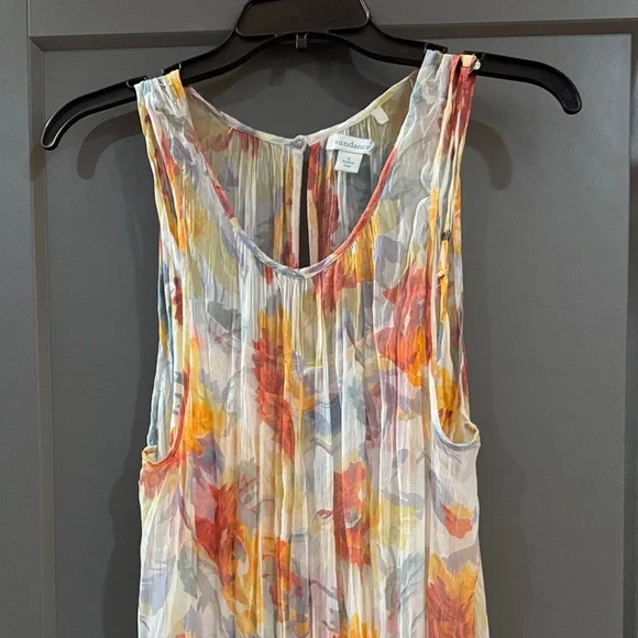 Sundance Floral Maxi Dress in Orange and Yellow - Picture 3 of 7